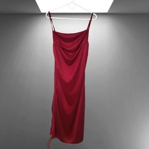 BNWT burgundy spaghetti strap dress